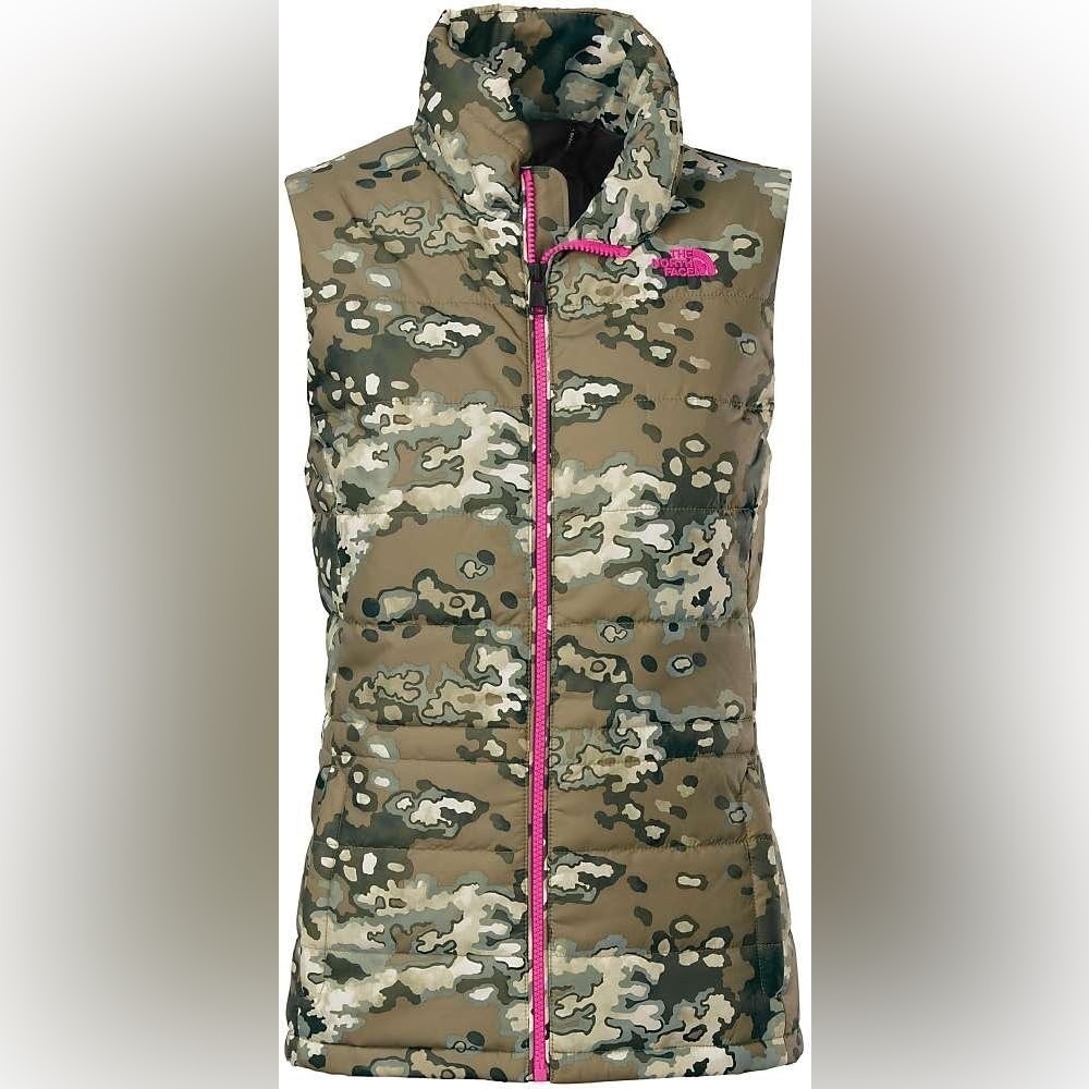 The North Face Women's Addyson Insulated Neon Camo Puffer Vest small